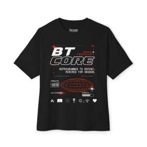 BT Core Baal Teshuva Jewish Streetwear Oversized Boxy T‑Shirt